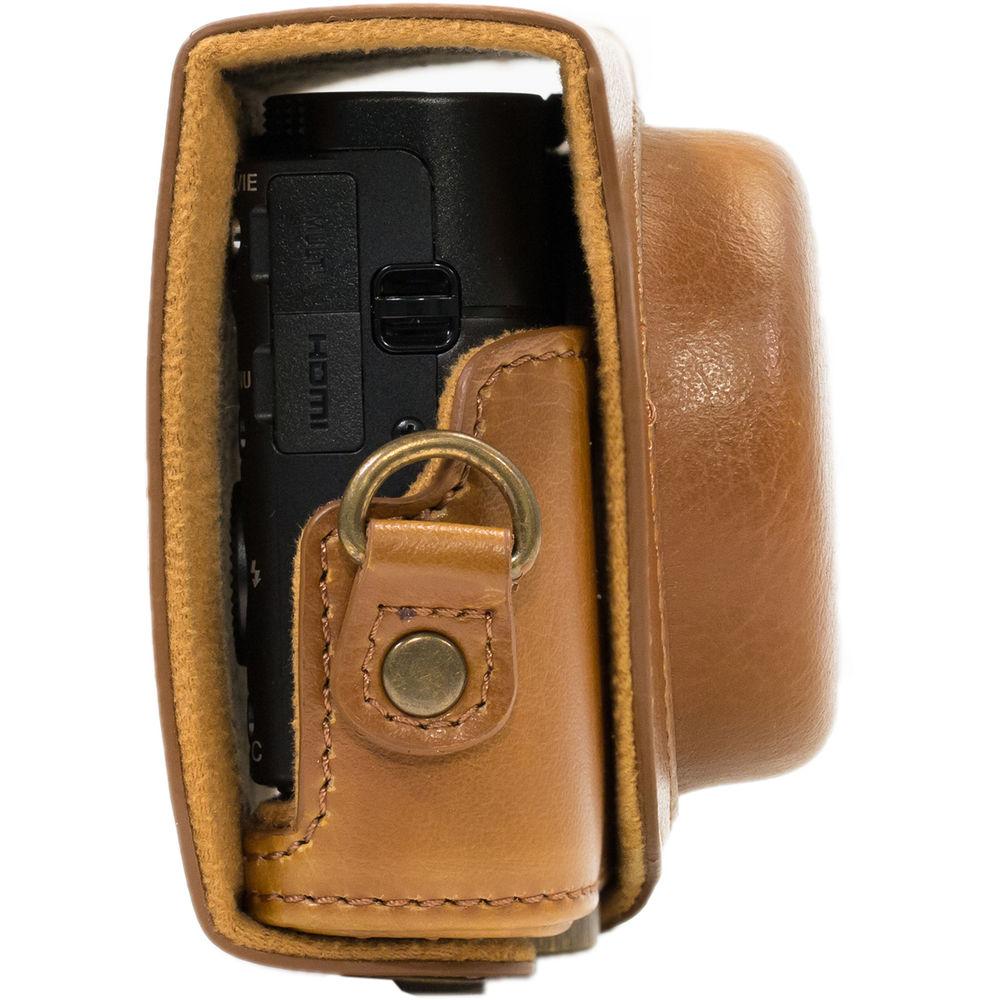 MegaGear Ever Ready PU Leather Camera Case and Strap for Sony Cyber-shot DSC-RX100 VI, V, IV