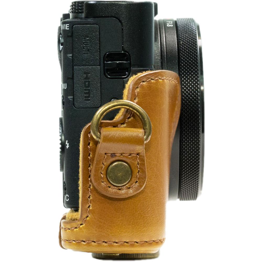MegaGear Ever Ready PU Leather Camera Case and Strap for Sony Cyber-shot DSC-RX100 VI, V, IV