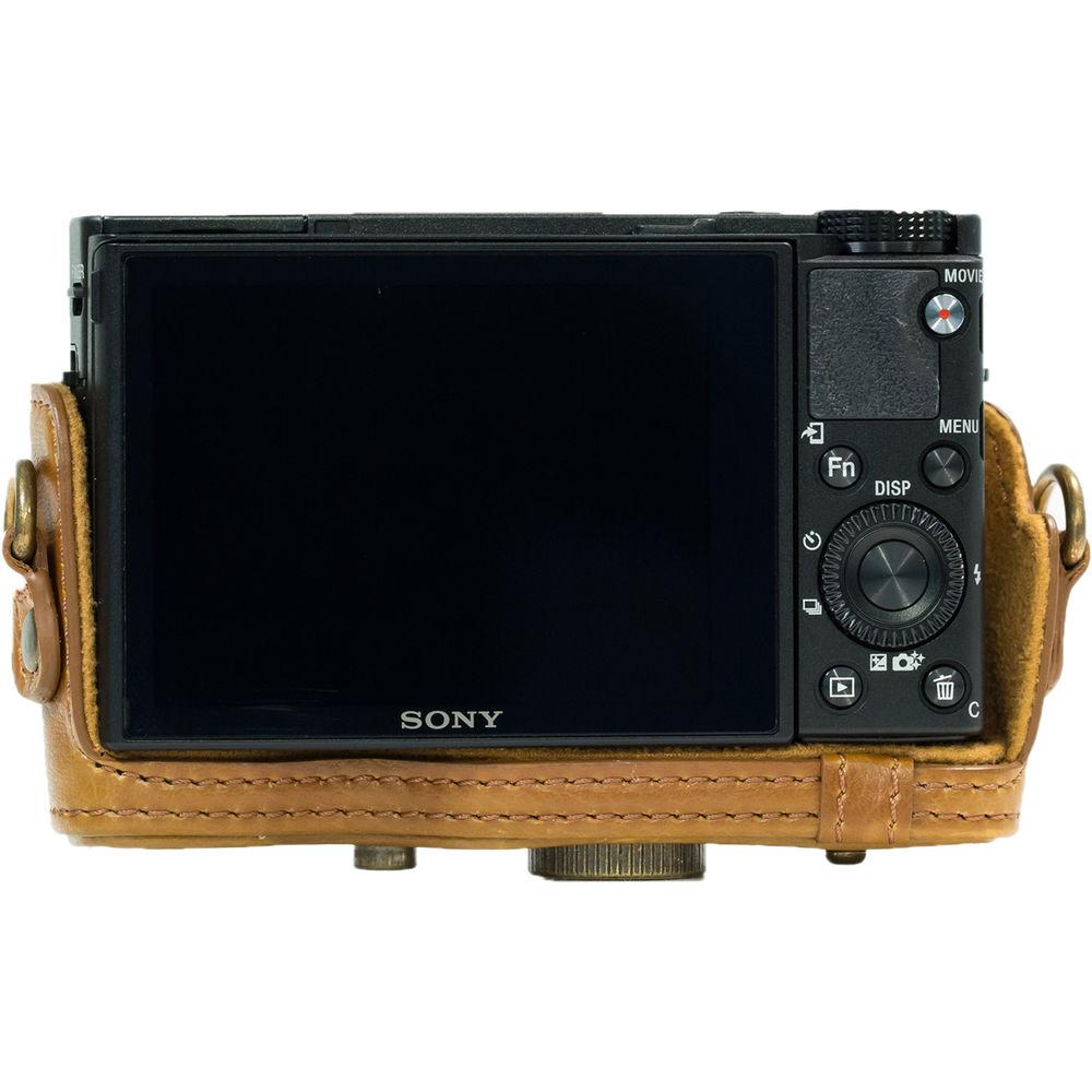 MegaGear Ever Ready PU Leather Camera Case and Strap for Sony Cyber-shot DSC-RX100 VI, V, IV