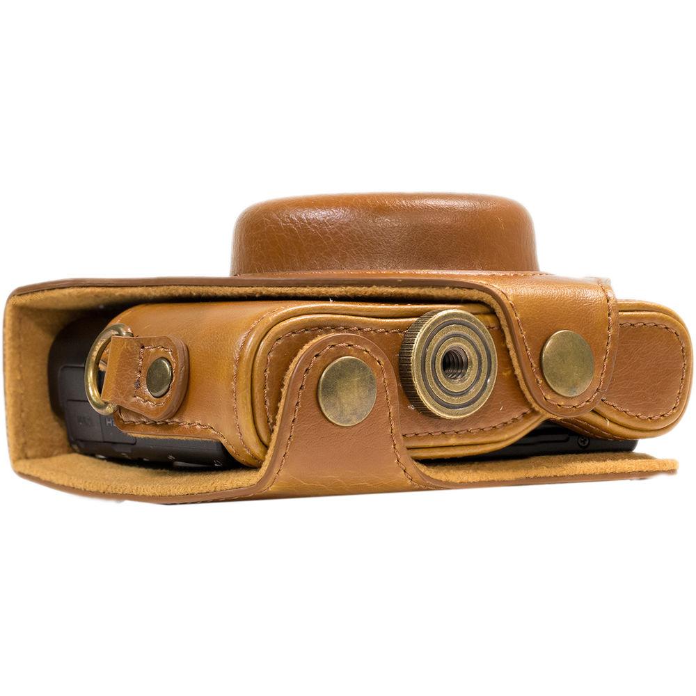 MegaGear Ever Ready PU Leather Camera Case and Strap for Sony Cyber-shot DSC-RX100 VI, V, IV