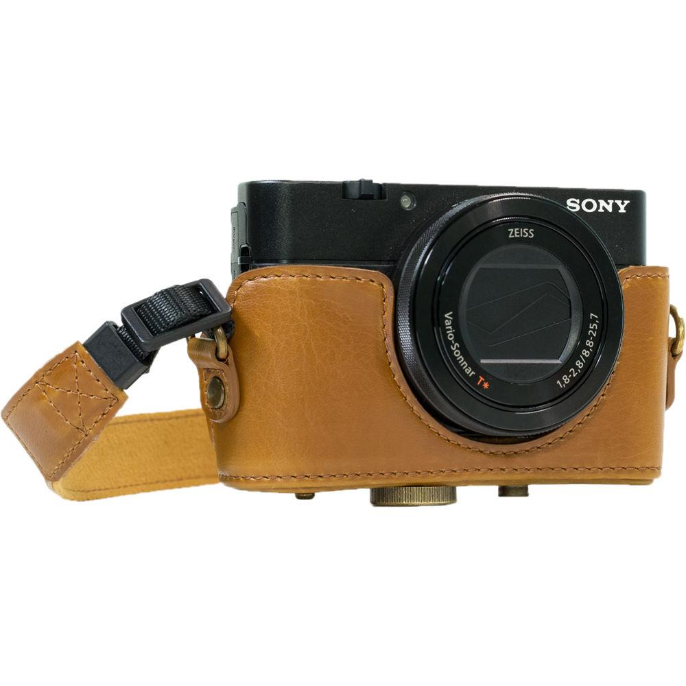 MegaGear Ever Ready PU Leather Camera Case and Strap for Sony Cyber-shot DSC-RX100 VI, V, IV