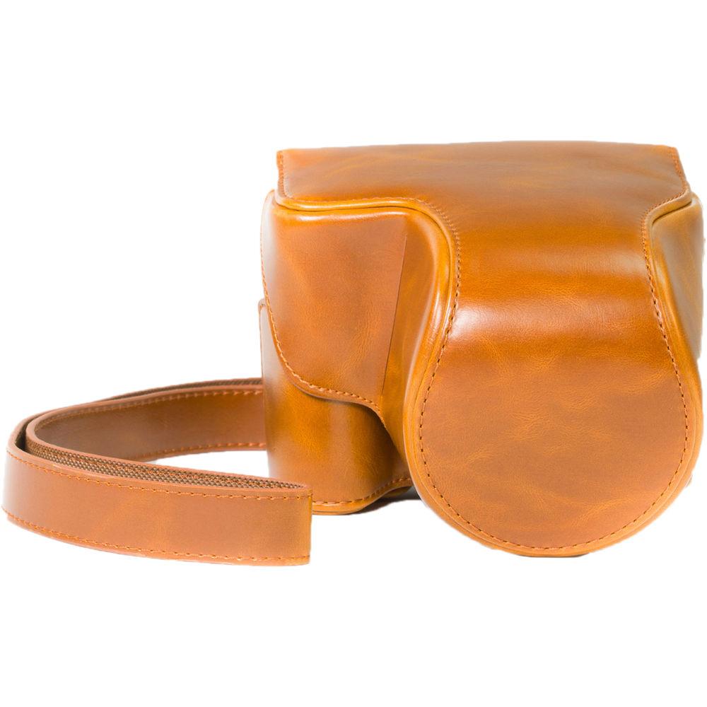 MegaGear Ever Ready PU Leather Camera Case with Strap for Canon PowerShot SX530 HS or SX520 HS