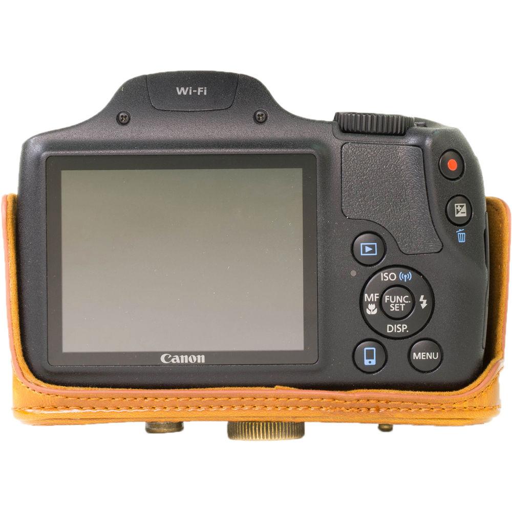 MegaGear Ever Ready PU Leather Camera Case with Strap for Canon PowerShot SX530 HS or SX520 HS