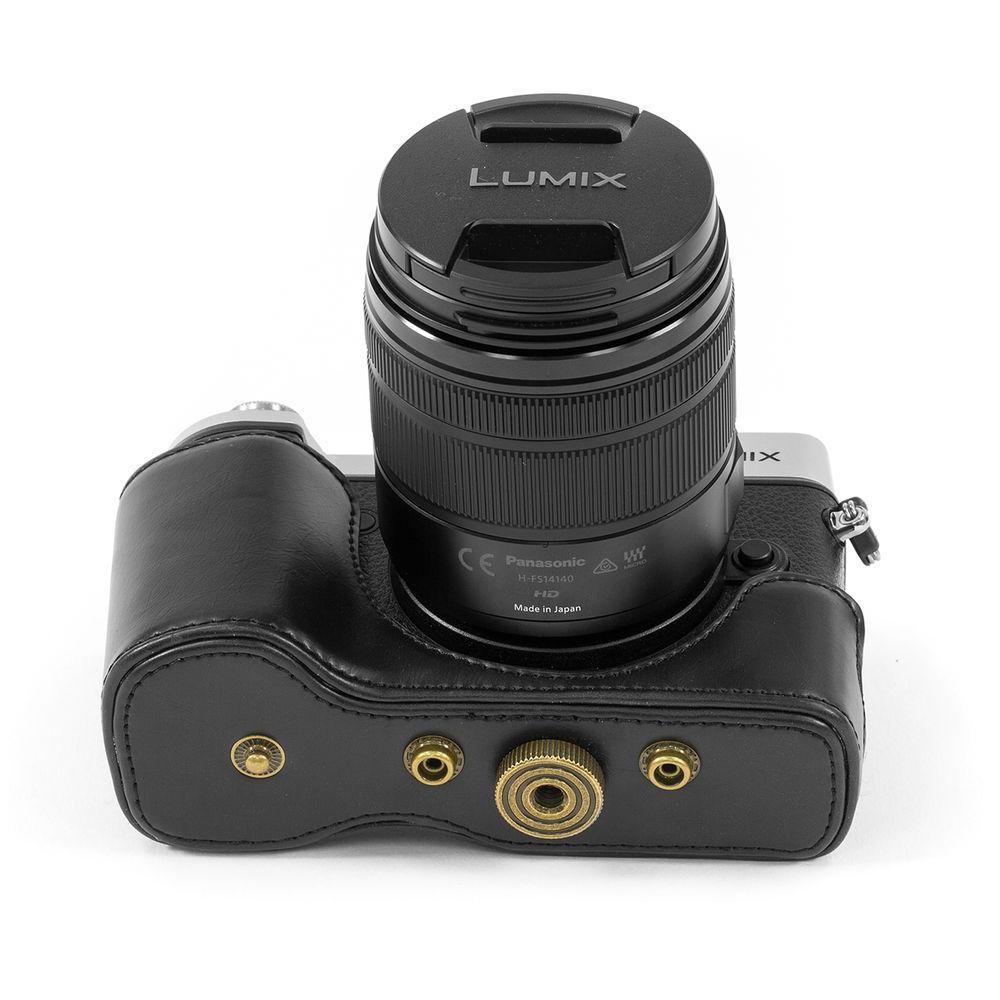 MegaGear Ever Ready PU Leather Case for LUMIX DMC-GX8 with 14-140mm Lens