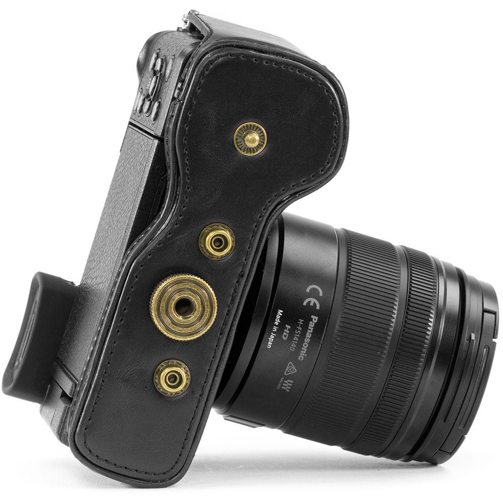 MegaGear Ever Ready PU Leather Case for LUMIX DMC-GX8 with 14-140mm Lens