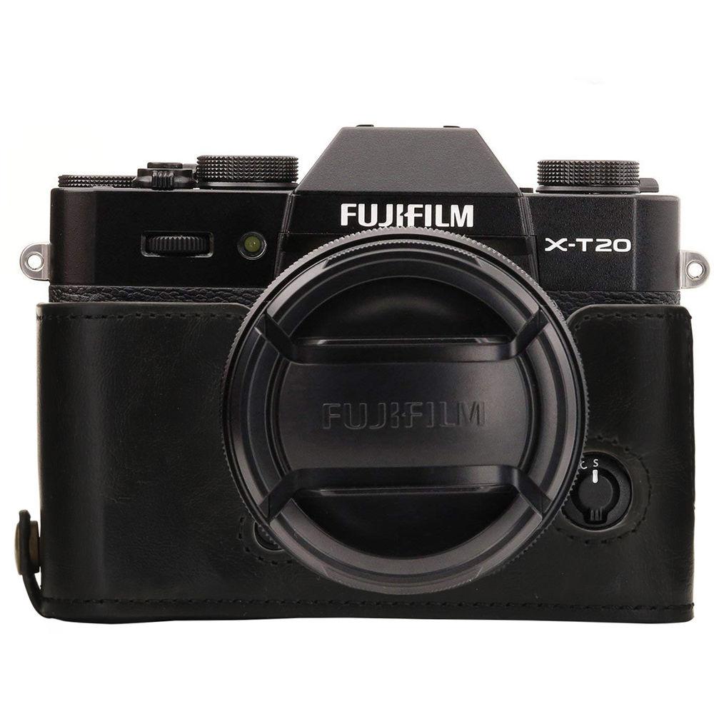 MegaGear Ever Ready PU Leather Half Case for Fujifilm X-T10 or X-T20
