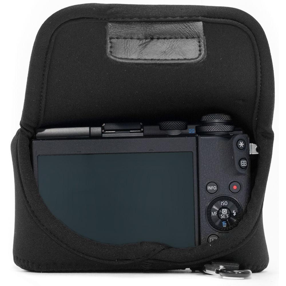 MegaGear Ultra-Light Neoprene Case with Carabiner for Canon EOS M6 with 15-45mm