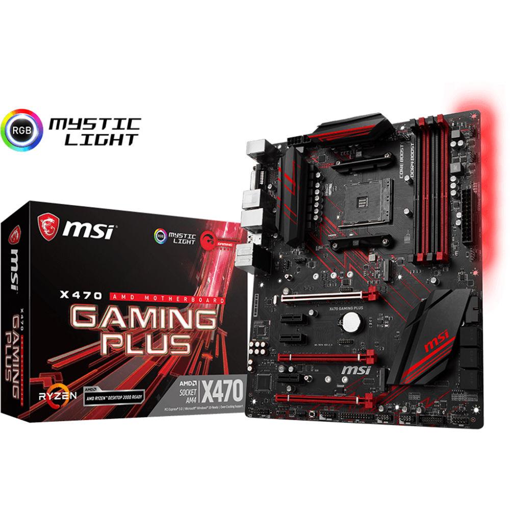 MSI X470 Gaming Plus AM4 ATX Motherboard