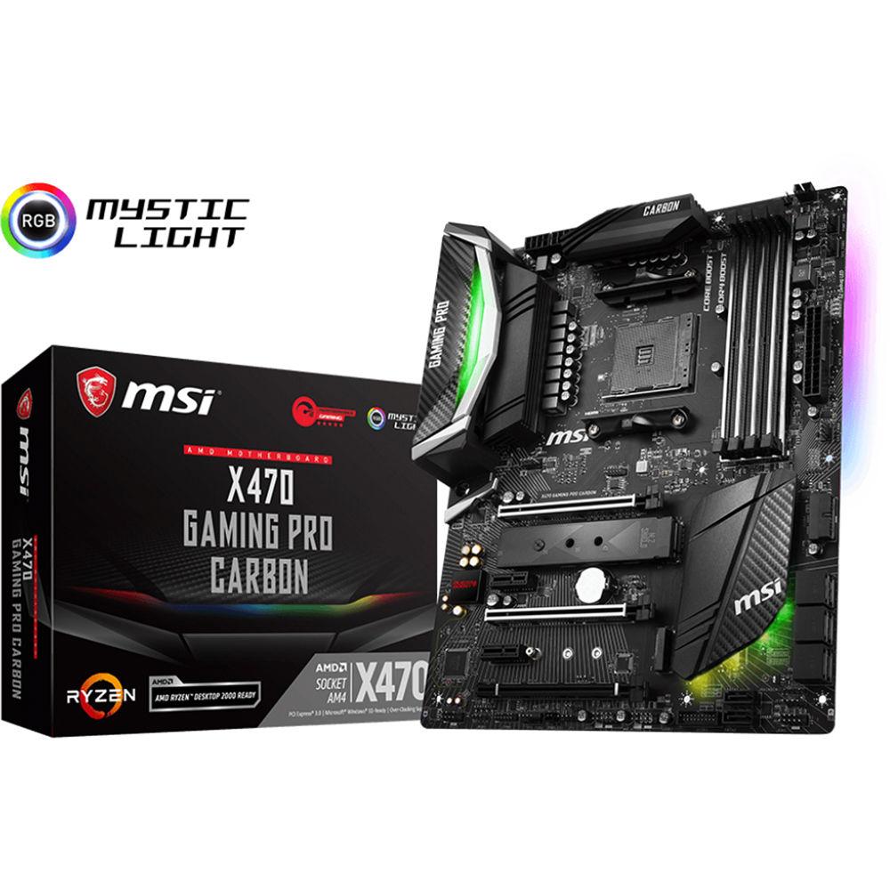 MSI X470 Gaming Pro Carbon AM4 ATX Motherboard
