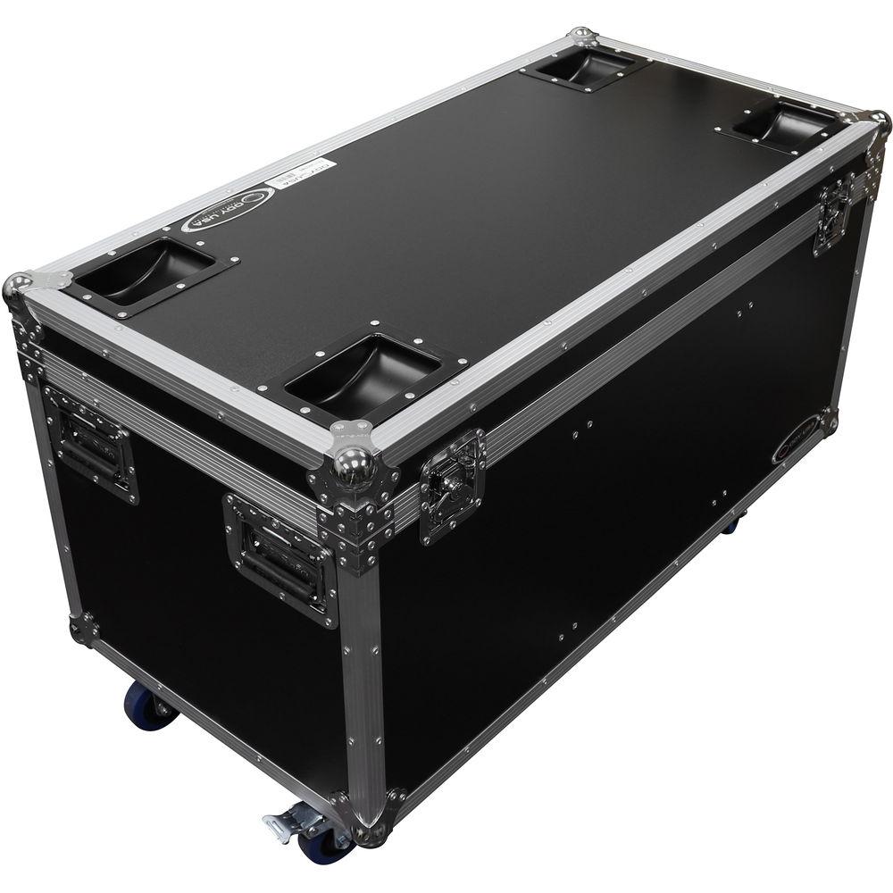 Odyssey Innovative Designs Flight Zone Utility Trunk Touring Case with Wheels, Caster Stacking Plates, and Dividers