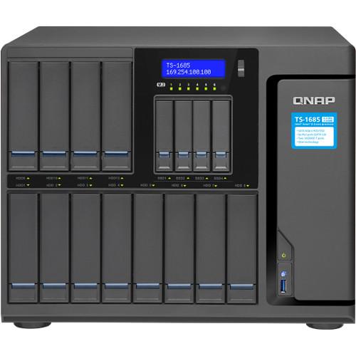 QNAP TS-1685 12 Bay iSCSI NAS, Intel D1521 4-Core 2.4GHz 8GB Sata 6G 4 X 1GBe 40GBe-Ready