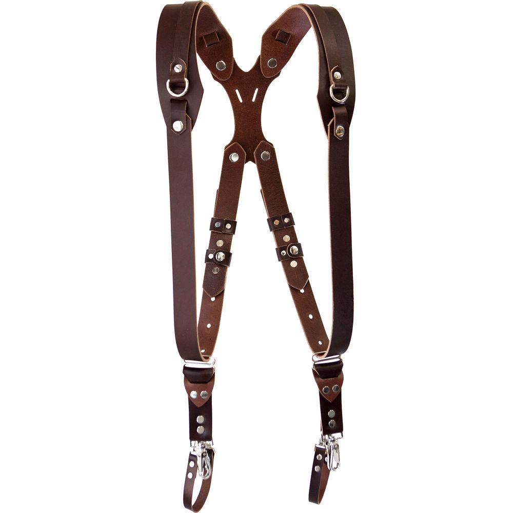 RL Handcrafts Clydesdale Pro Dual Leather Camera Harness