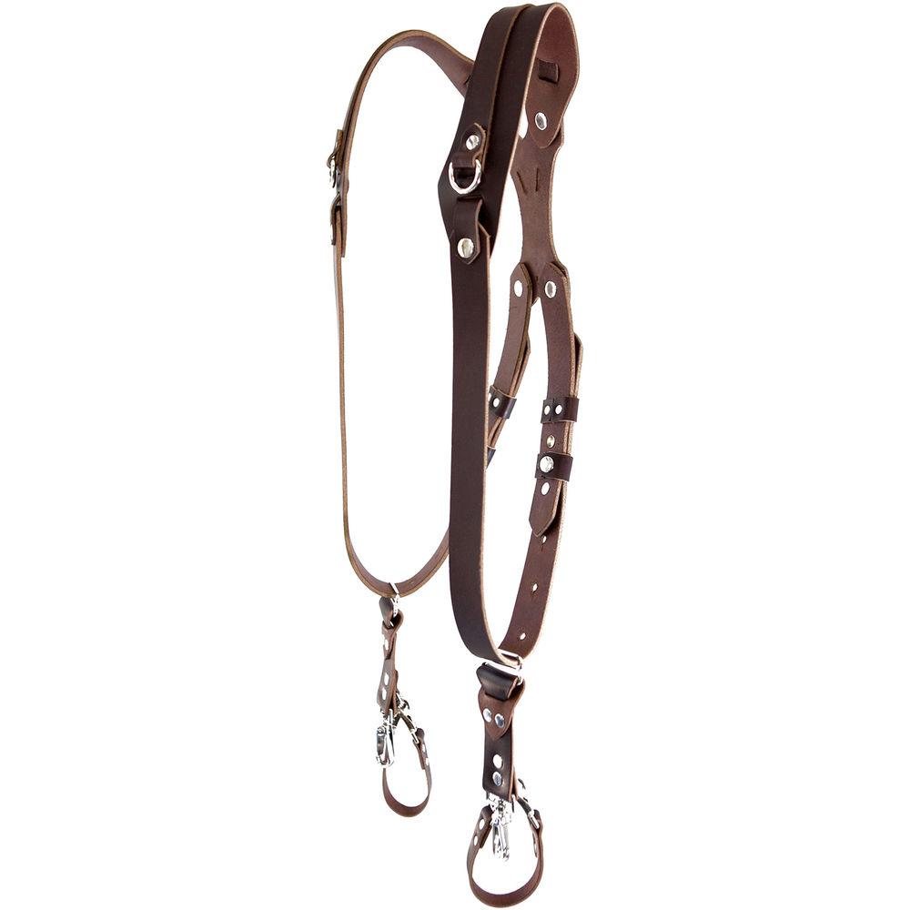 RL Handcrafts Clydesdale Pro Dual Leather Camera Harness