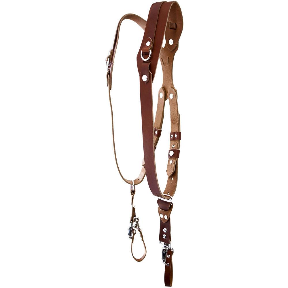 RL Handcrafts Clydesdale Pro Dual Leather Camera Harness