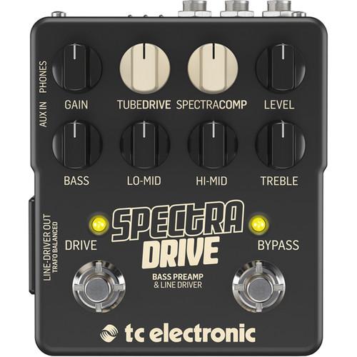 TC Electronic SPECTRADRIVE Bass Preamp and Drive Pedal with TubeDrive and TonePrints