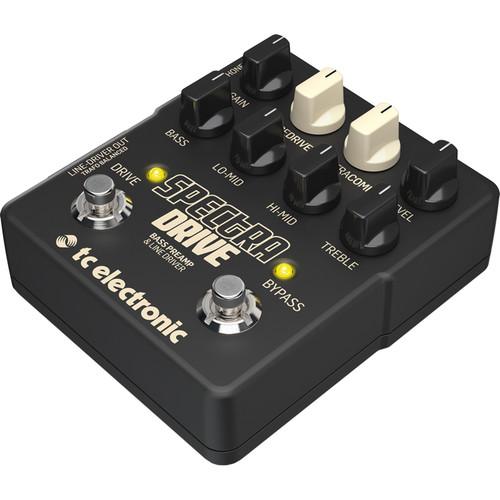 TC Electronic SPECTRADRIVE Bass Preamp and Drive Pedal with TubeDrive and TonePrints