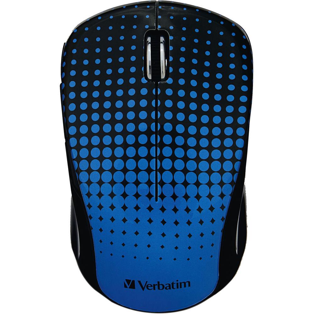Verbatim Wireless Notebook Multi-Trac Blue LED Mouse