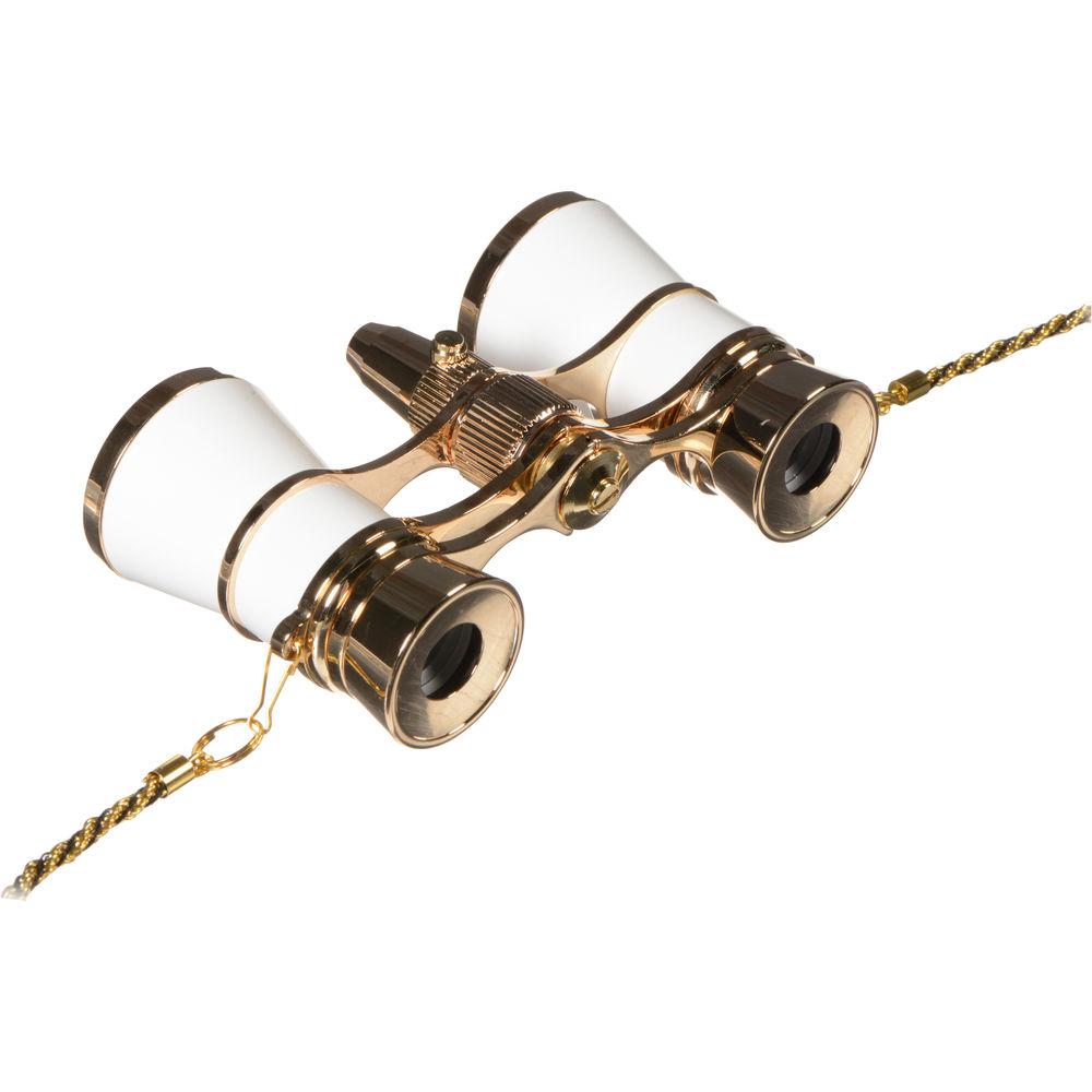 LaScala Optics 3x25 Carmen Opera Glasses with Red LED Flashlight