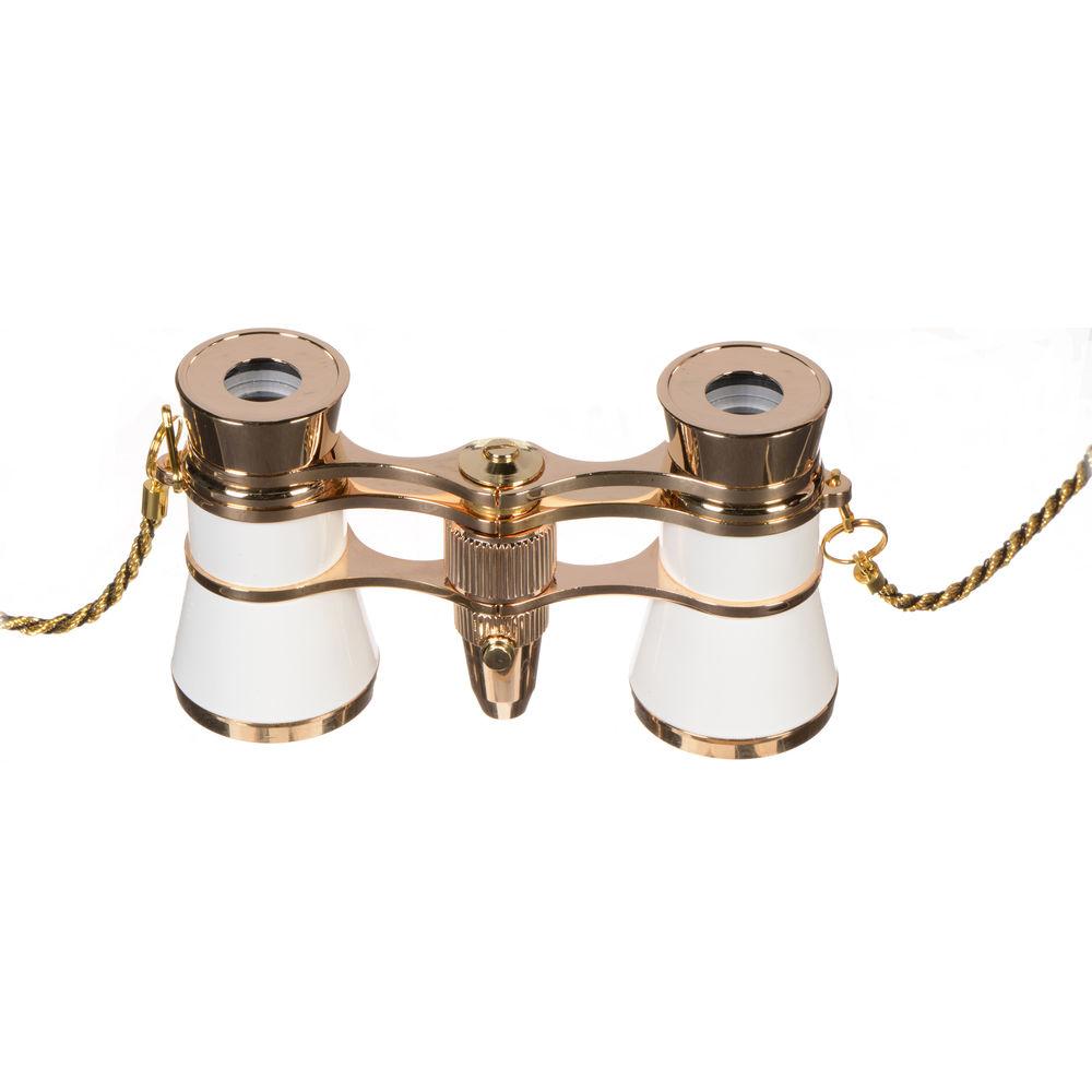 LaScala Optics 3x25 Carmen Opera Glasses with Red LED Flashlight