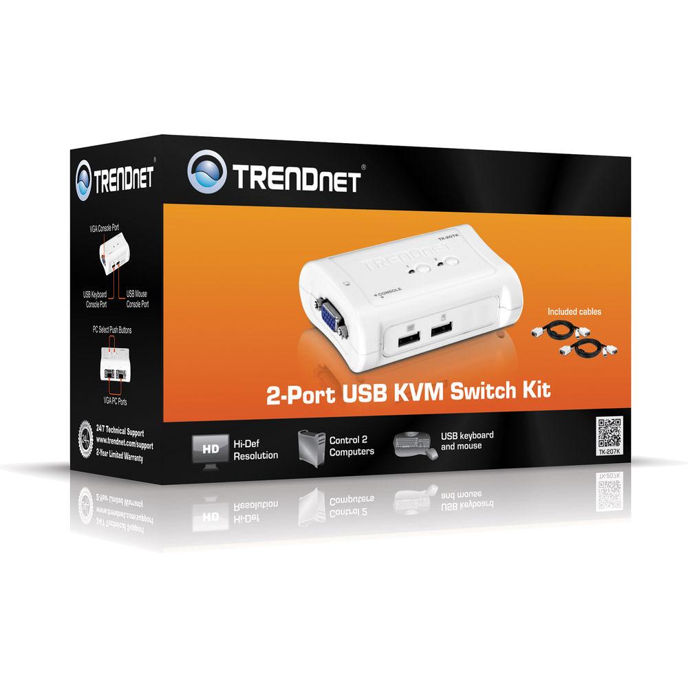 TRENDnet 2-Port USB KVM Switch