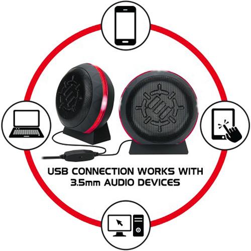 Accessory Power ENHANCE USB LED Gaming Speakers
