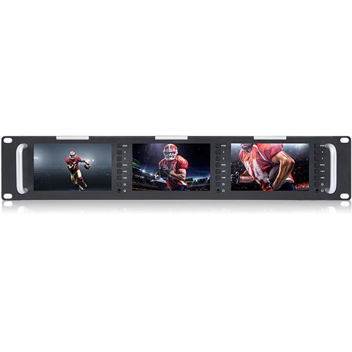 Avinair Spectre Triple Rack Monitor with HDMI, Video & Audio Inputs