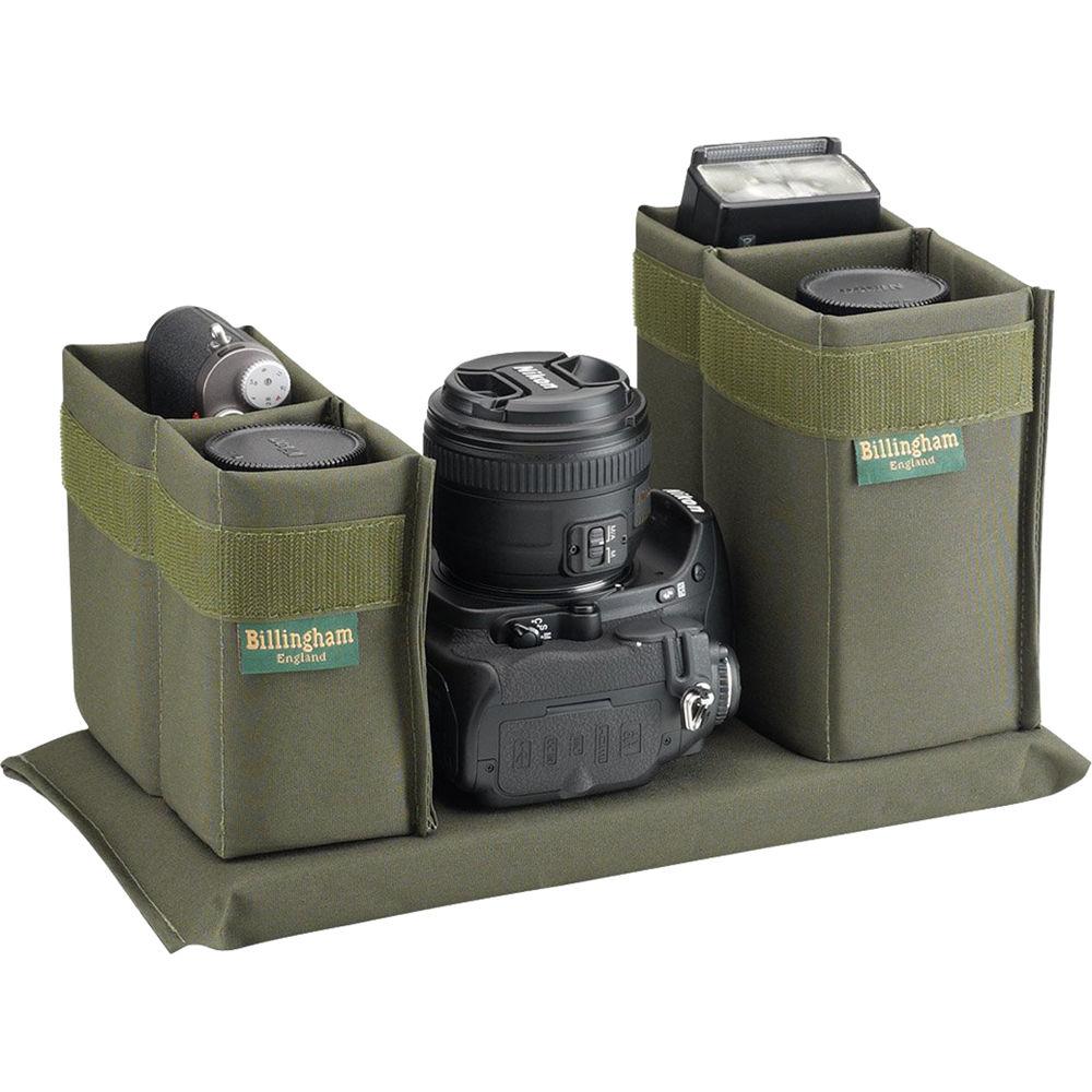 Billingham 225 Shoulder Bag Black with Black Leather Trim