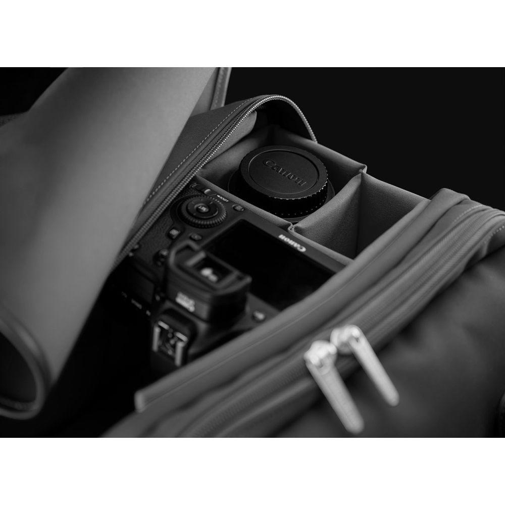 Billingham 225 Shoulder Bag Black with Black Leather Trim