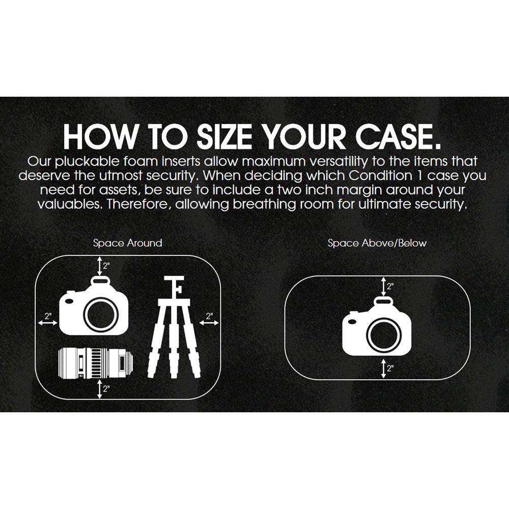 Condition 1 18" Medium Hard Case with Padded Dividers and Lid Organizer