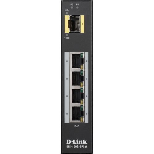D-Link 5-Port Unmanaged Industrial PoE Switch - Wide Temp