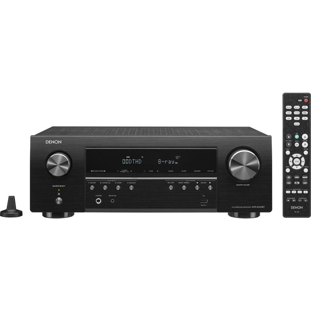 Denon AVR-S540BT 5.2-Channel A V Receiver, Denon, AVR-S540BT, 5.2-Channel, V, Receiver