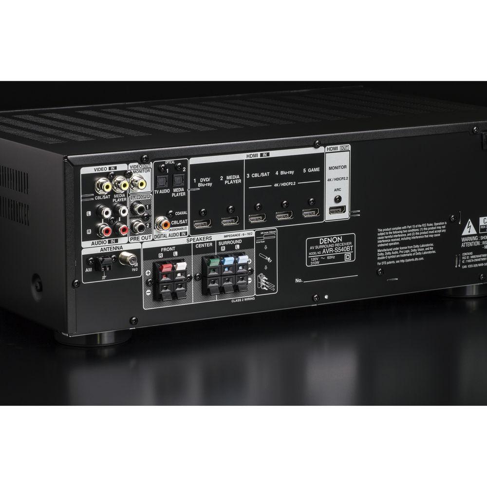 Denon AVR-S540BT 5.2-Channel A V Receiver