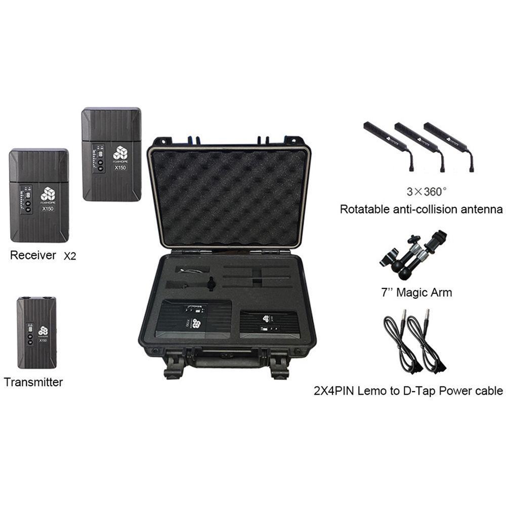 DigitalFoto Solution Limited 150m 1080P Wireless Video Includes One Transmitter And Two Receiver Set