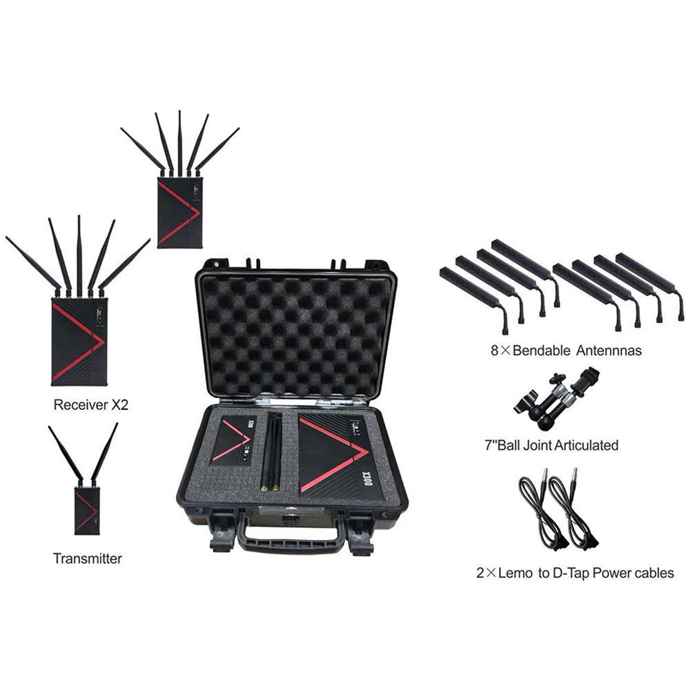 DigitalFoto Solution Limited 300m 1080P Wireless Video Includes One Transmitter And Two Receiver Set