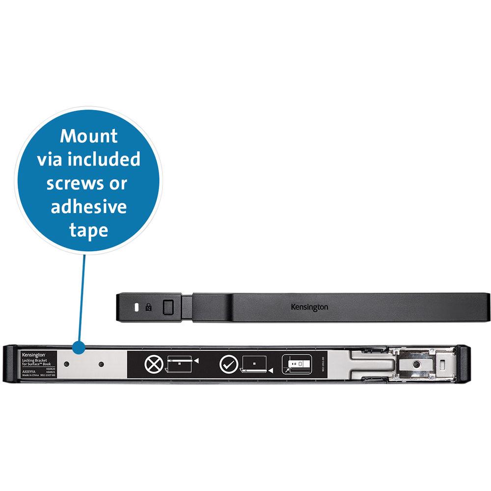 Kensington Locking Bracket For 13.5" Surface Book with MicroSaver 2.0 Keyed Lock