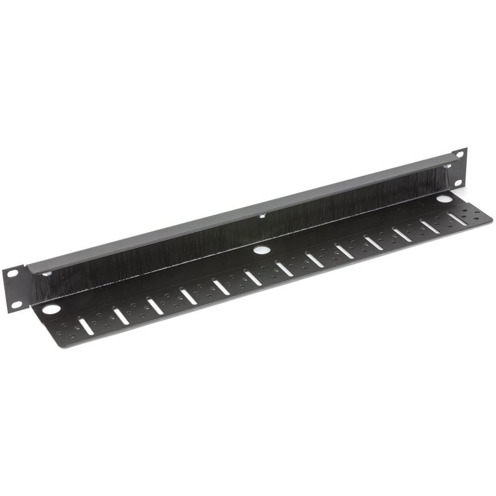 Lowell Manufacturing 19In Panel With Brush Strip For Cables, 2U
