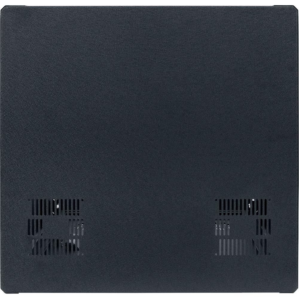 Lowell Manufacturing Rack-Enclosed-24U, 22" Deep, 1-Pair Adustable Rails, Less Rear Door