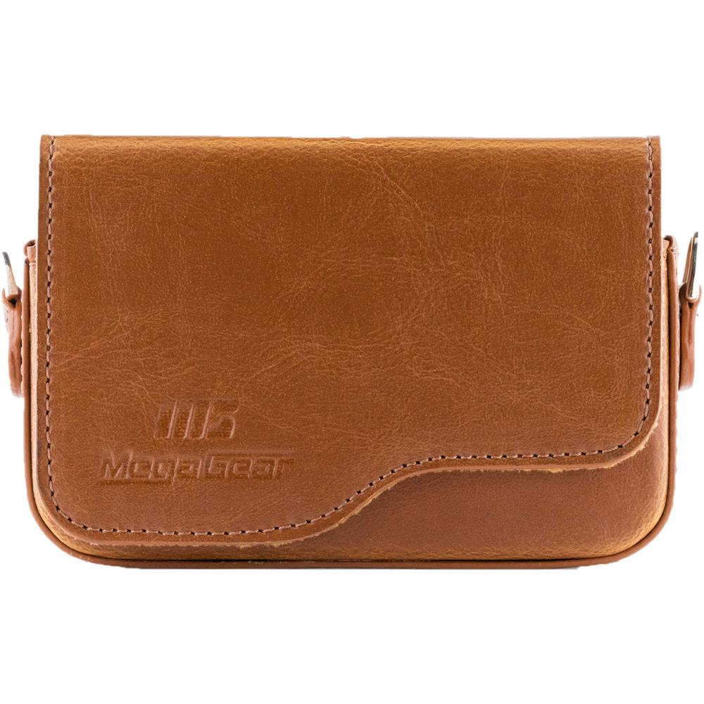MegaGear Ever Ready PU Leather Camera Case with Strap for Canon PowerShot G9 X Mark II