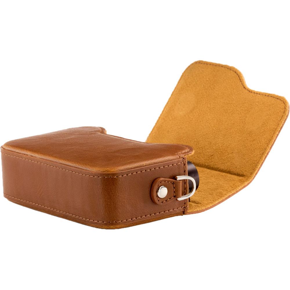 MegaGear Ever Ready PU Leather Camera Case with Strap for Canon PowerShot G9 X Mark II