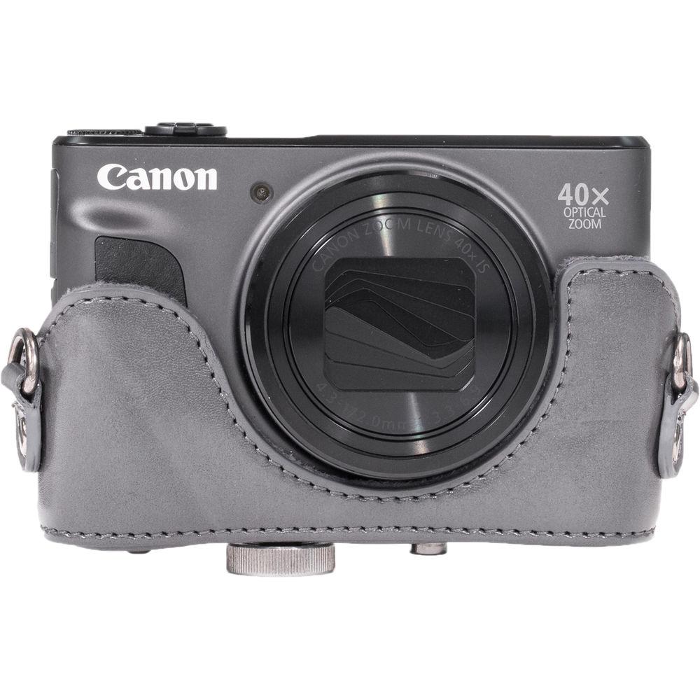 MegaGear Ever Ready PU Leather Camera Case with Strap for Canon PowerShot SX720 HS or SX710 HS