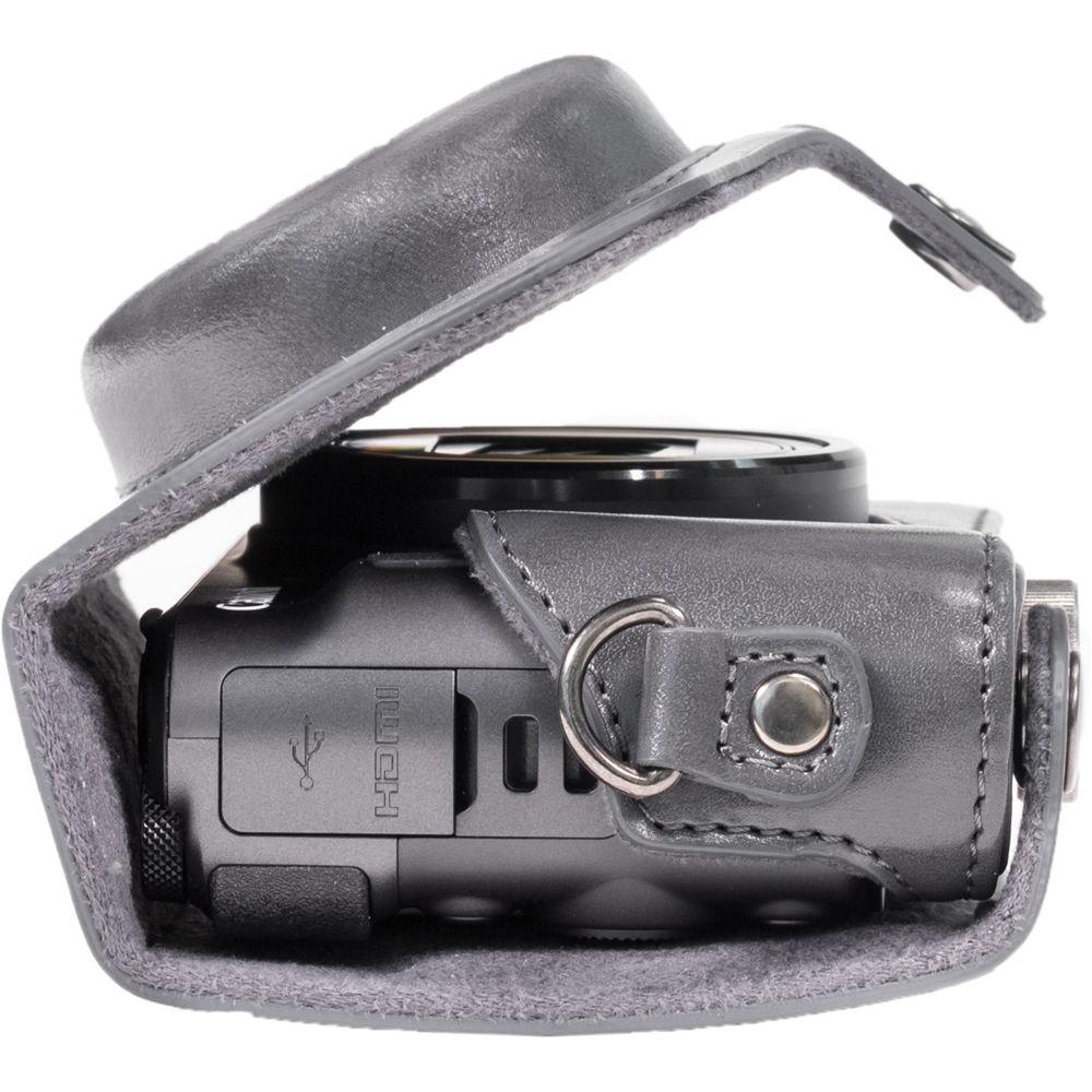 MegaGear Ever Ready PU Leather Camera Case with Strap for Canon PowerShot SX720 HS or SX710 HS