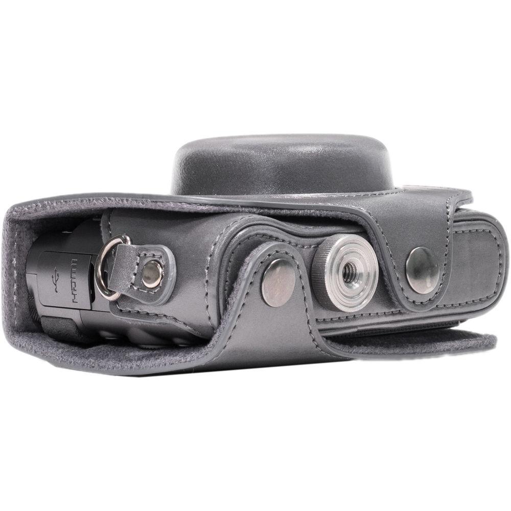 MegaGear Ever Ready PU Leather Camera Case with Strap for Canon PowerShot SX720 HS or SX710 HS