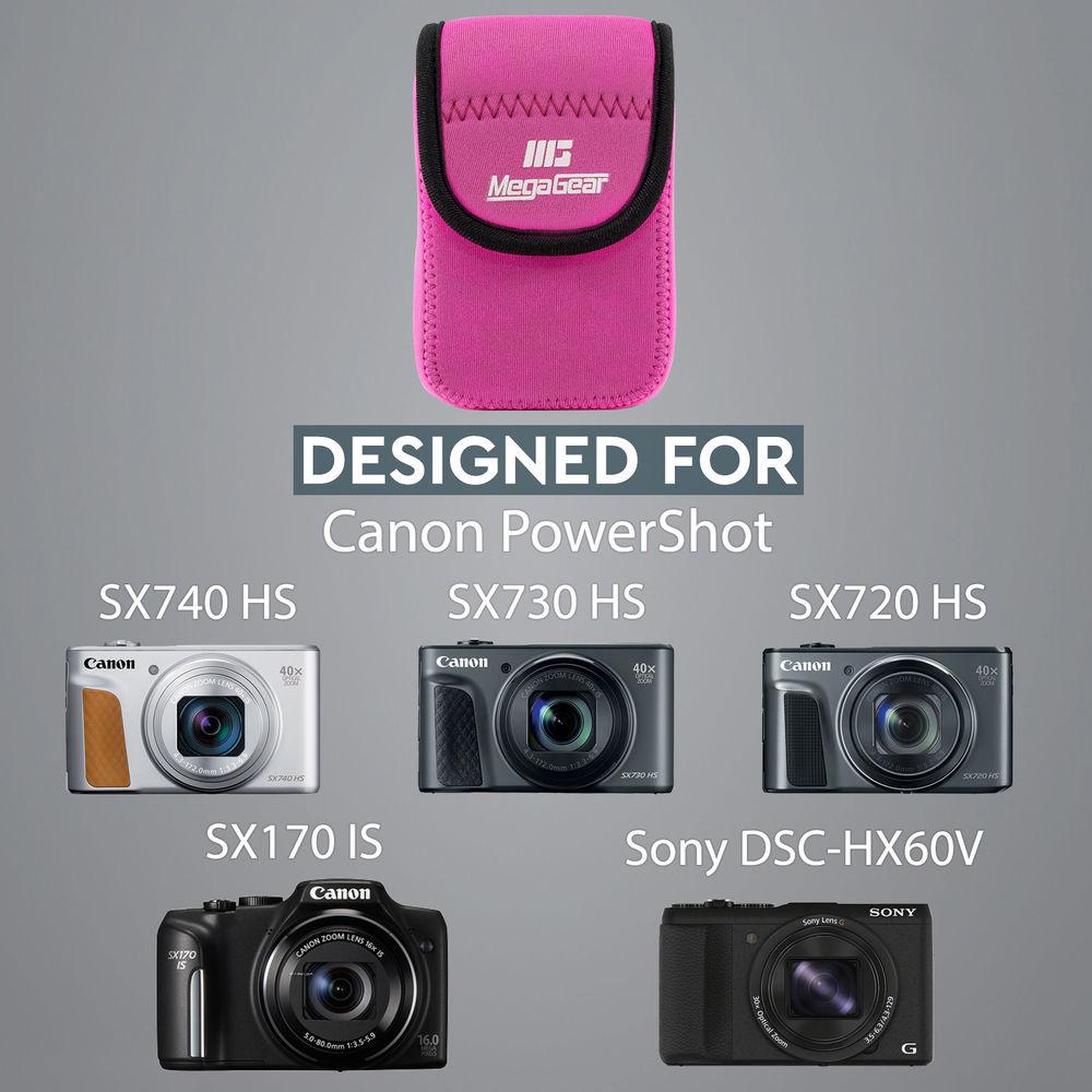 MegaGear MG040 Ultra Light Neoprene Case for Canon SX170 720 710 700 HS, Canon G16, or Sony DSC-HX60V