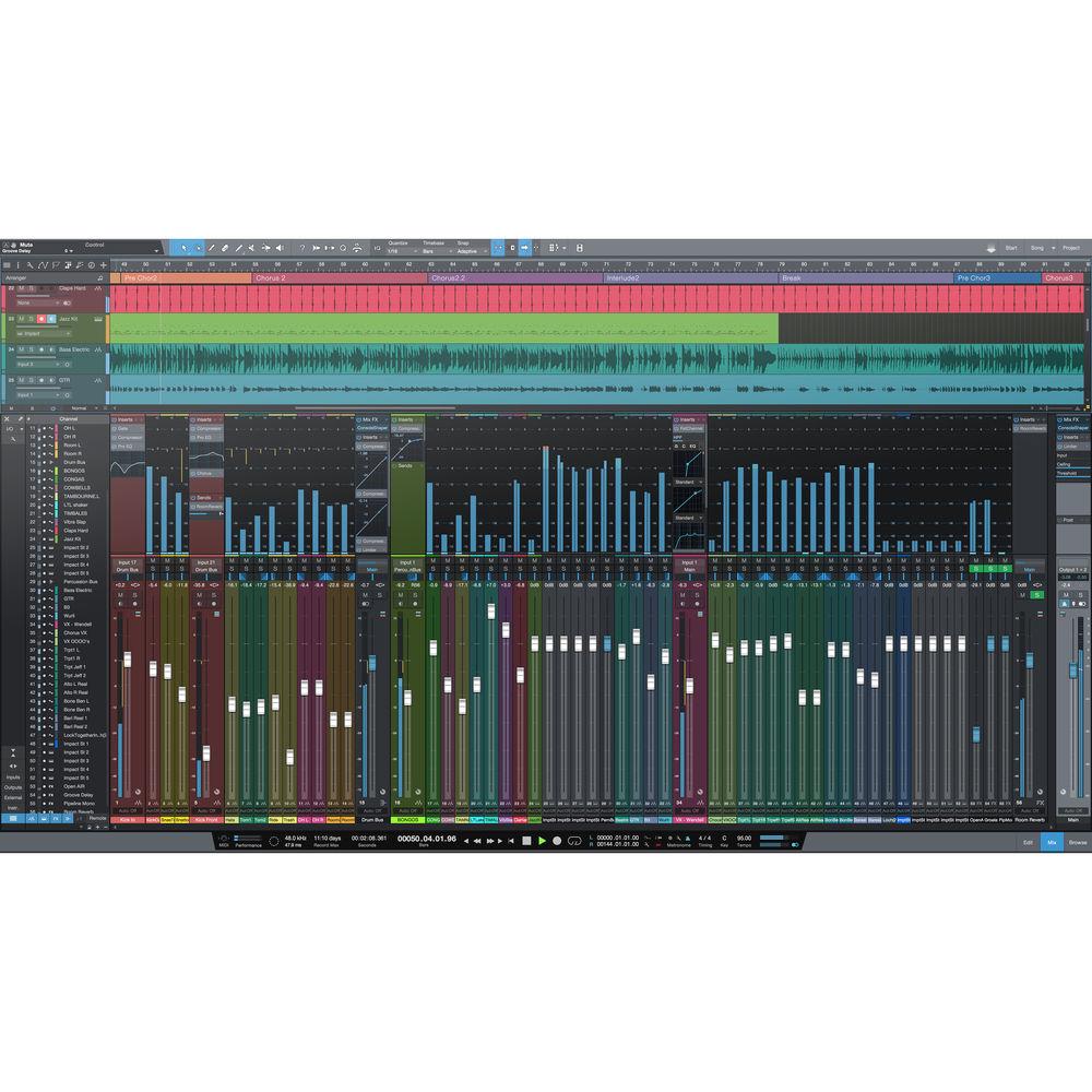 PreSonus Studio One 4 Professional - Audio and MIDI Recording Editing Software