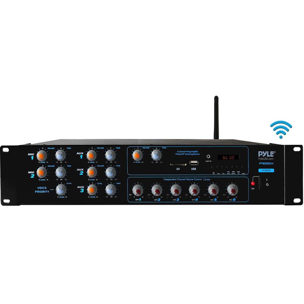 Pyle Pro PT6000CH 6-Channel Receiver with Bluetooth