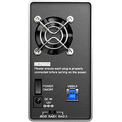 STARDOM 2-Bay St2-B3 Usb3.0 Enclosure-Black