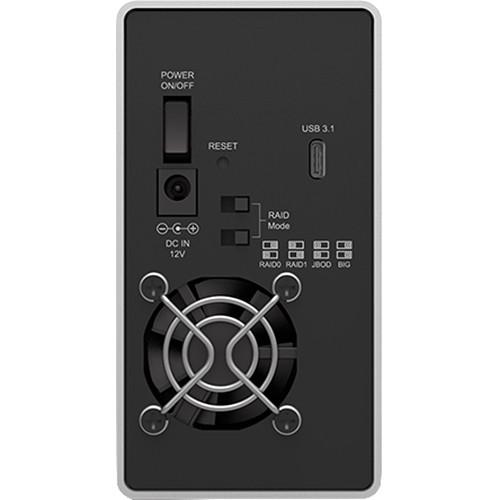 STARDOM 2-Bay St2-B31 Usb3.1 Enclosure-Silver