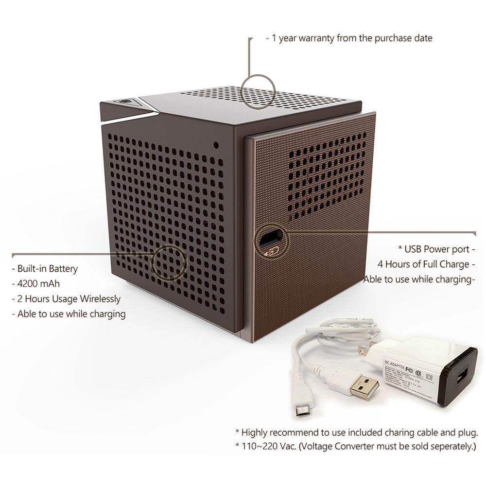 UO Smart Beam Laser 100-Lumen HD Laser Pico Projector with Wi-Fi