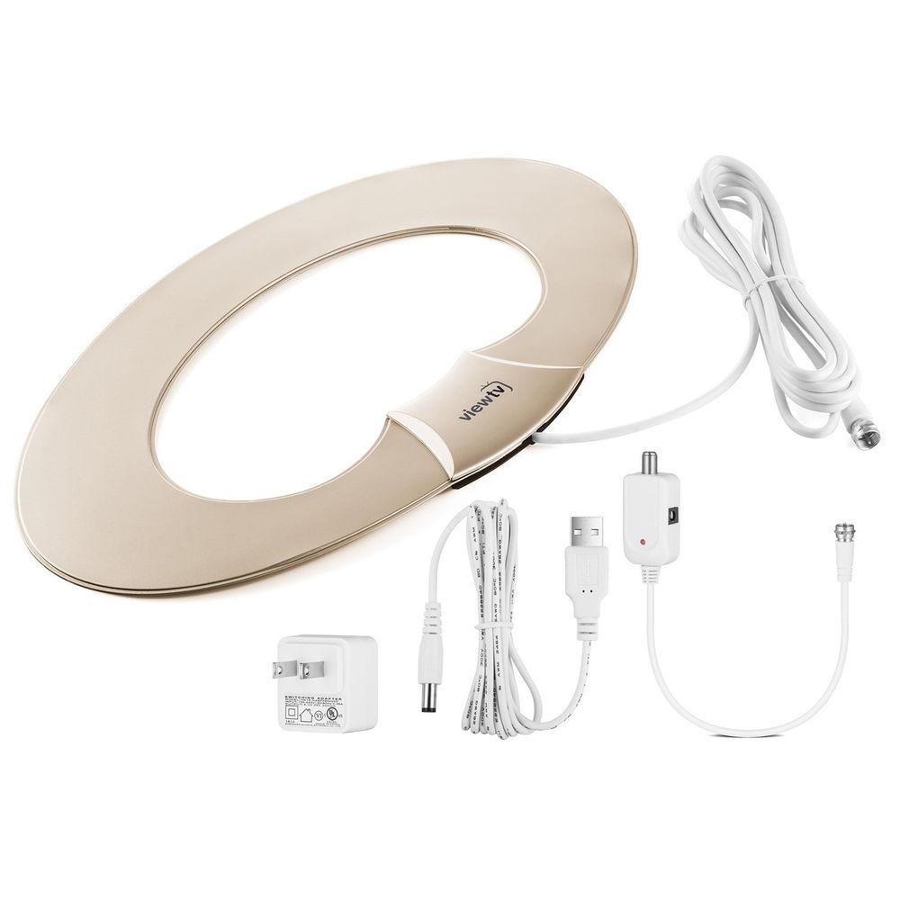 ViewTV VT-9067 Flat Oval Amplified HDTV Antenna