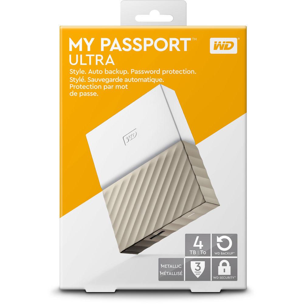 WD 4TB My Passport Ultra USB 3.0 External Hard Drive